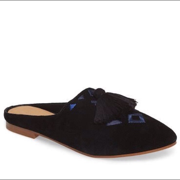 SOLUDOS Moroccan Suede Palazzo Mule Loafer NIB - Picture 5 of 7
